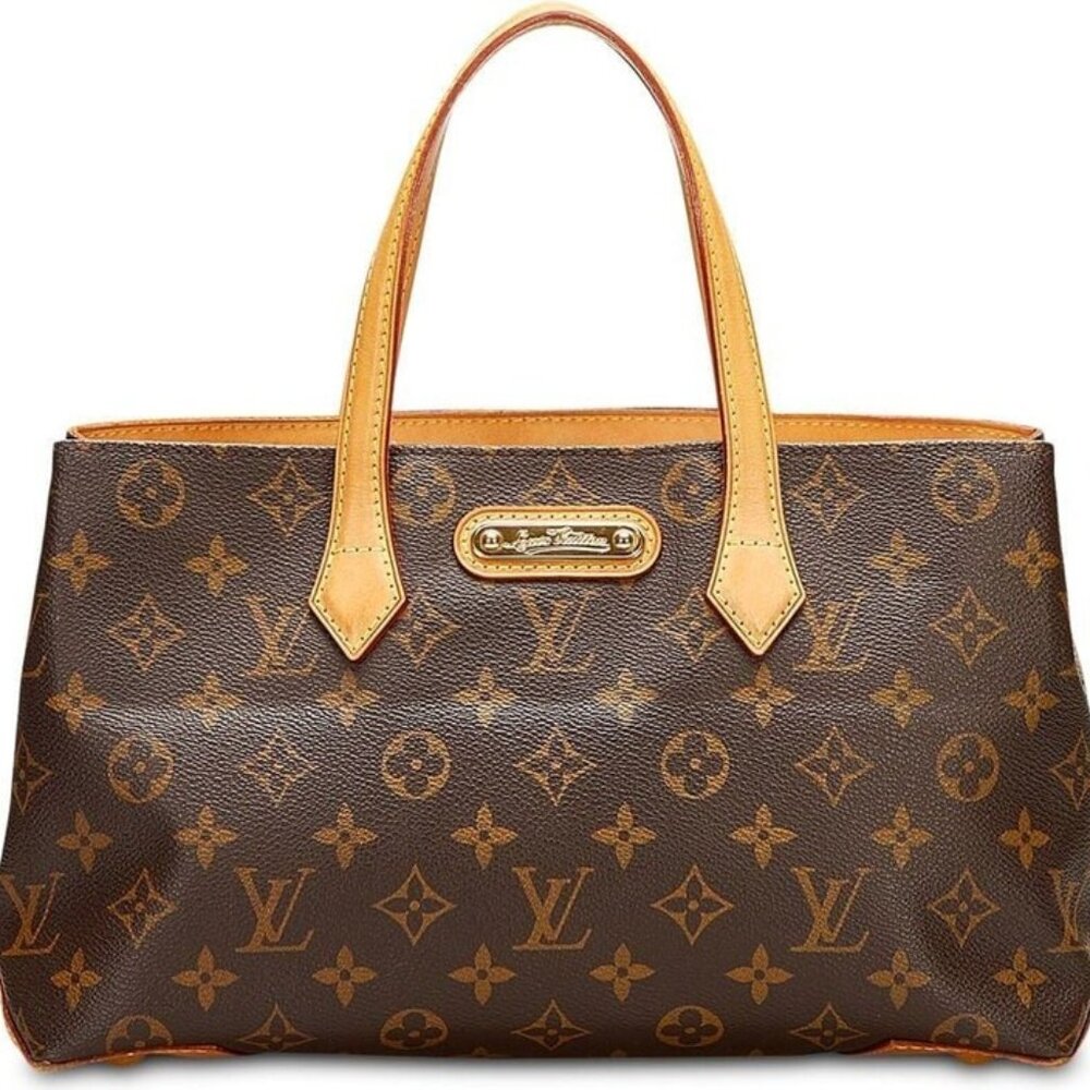 $1200 Authentic LouisVuitton Wilshire PM Tote Monogram Canvas. Made In FRANCE